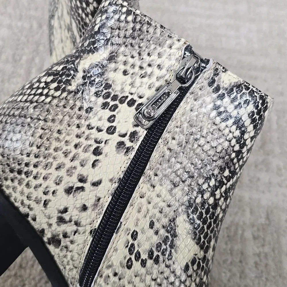 BLONDO | Elvina Snakeskin Waterproof Ankle Boots